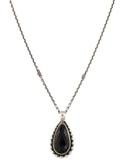 Pre-owned Lagos Maya Teardrop Pendant Necklace, 18" In Multi