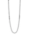 Lagos Men's 18k Yellow Gold & Sterling Silver Anthem Ball Chain Link Station Necklace, 20 - Exclusive In Silver