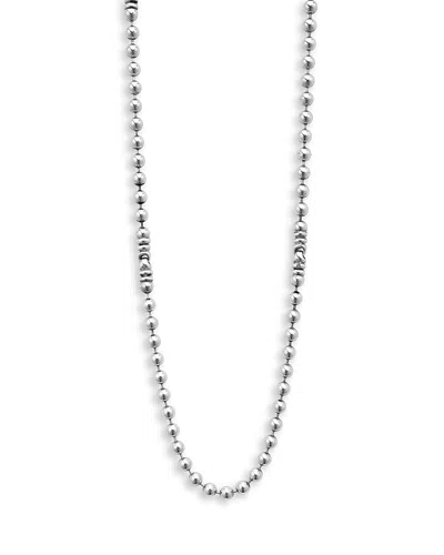Lagos Men's 18k Yellow Gold & Sterling Silver Anthem Ball Chain Link Station Necklace, 24 - Exclusive