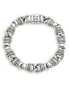 Lagos Men's 18k Yellow Gold & Sterling Silver Anthem Beaded Link Bracelet - Exclusive In Silver/gold