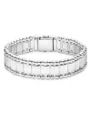 Lagos Anthem Caviar Lined Bracelet In Silver