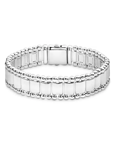 LAGOS MEN'S 18K YELLOW GOLD & STERLING SILVER ANTHEM LINK BRACELET