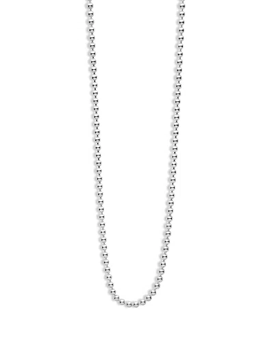 Lagos Men's Sterling Silver Anthem Ball Chain Necklace, 24 - Exclusive In Metallic