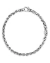 Lagos Men's Sterling Silver Anthem Double Link Caviar Chain Bracelet - Exclusive In Silver