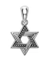 Lagos Men's Sterling Silver Anthem Small Star Of David Amulet Pendant In Silver