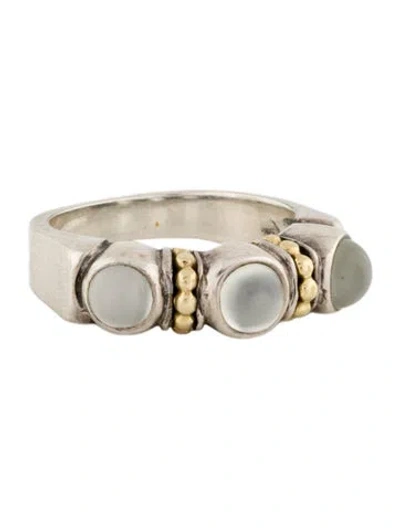 Pre-owned Lagos Moonstone Cocktail Ring In Multi