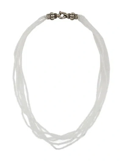 Pre-owned Lagos Moonstone Multistrand Necklace, 18.5"