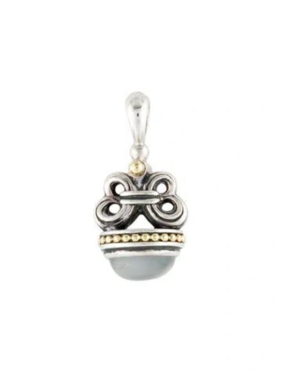 Pre-owned Lagos Moonstone Pendant, 1.25" In Multi