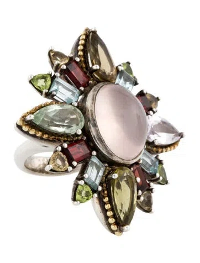 Pre-owned Lagos Multistone Cocktail Ring In Multicolor