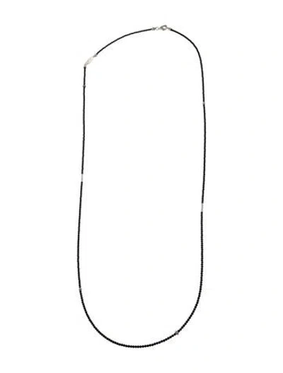 Pre-owned Lagos Onyx Bead Strand Necklace In Multi