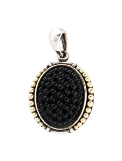 Pre-owned Lagos Onyx Caviar Pendant In Multi