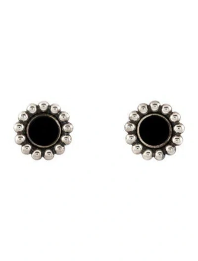 Pre-owned Lagos Onyx Maya Circle Studs In Multi