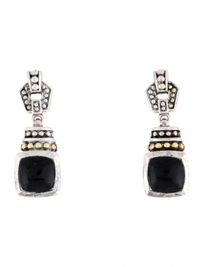 Pre-owned Lagos Onyx Rittenhouse Drop Earrings In Multi