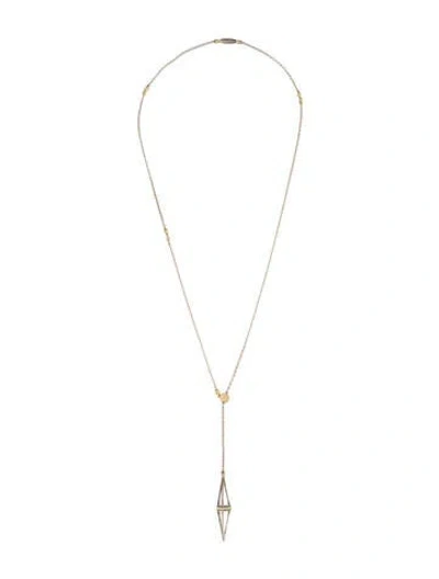 Pre-owned Lagos Open Pyramid Lavalier Necklace, 25.5" In Multicolor