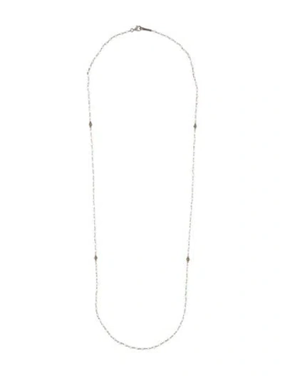Pre-owned Lagos Pearl Beaded Necklace, 36" In Multicolor