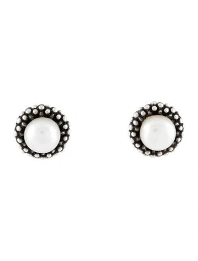 Pre-owned Lagos Pearl Child's First Stud Earrings In Multicolor