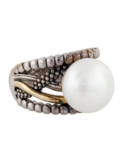 Pre-owned Lagos Pearl Cocktail Ring In Multi
