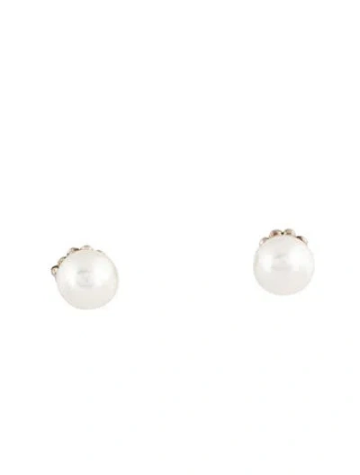 Pre-owned Lagos Pearl Reversible Earrings In Multi