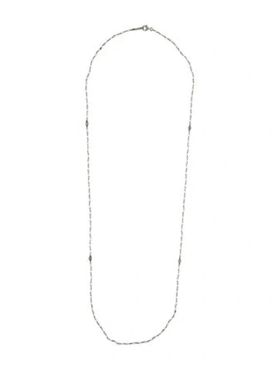Pre-owned Lagos Pearl Station Necklace, 36" In Multi