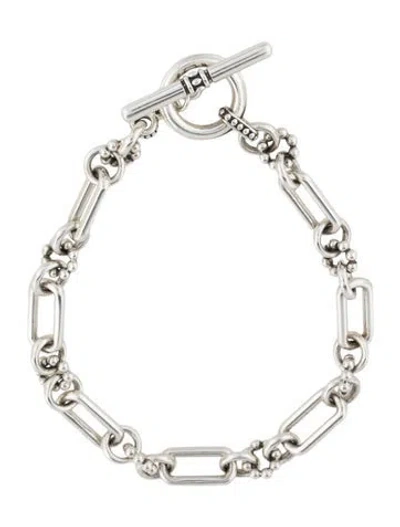 Pre-owned Lagos Petite Link Bracelet, 7" In Multi