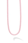 Lagos Pink Caviar Ceramic Beaded Necklace In Pink