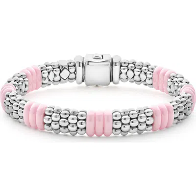 Lagos Pink Caviar Ceramic Station Bracelet