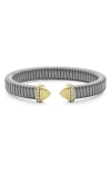 Lagos Pointed Dome Diamond Bracelet In Two-tone