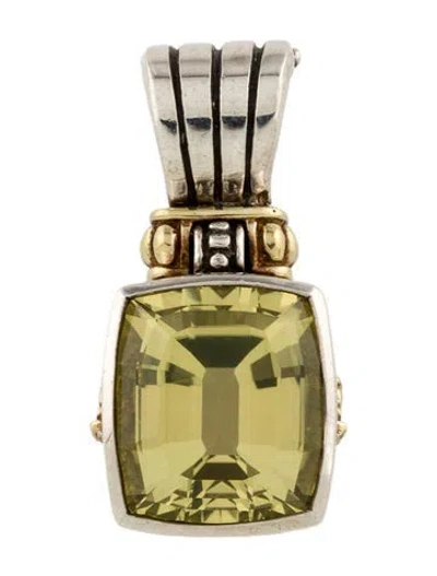 Pre-owned Lagos Quartz Pendant, 1" In Multi