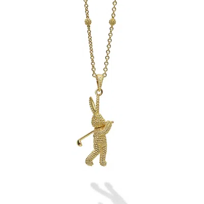 Lagos Rare Wonders Karat Golf Pendant Necklace In Gold