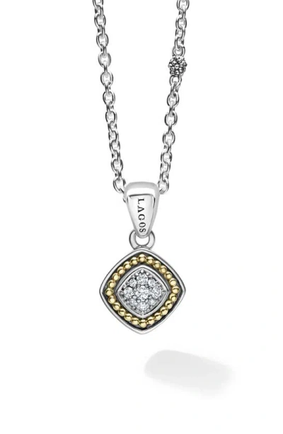 Lagos Rittenhouse Diamond Pavé Pendant Necklace In Metallic