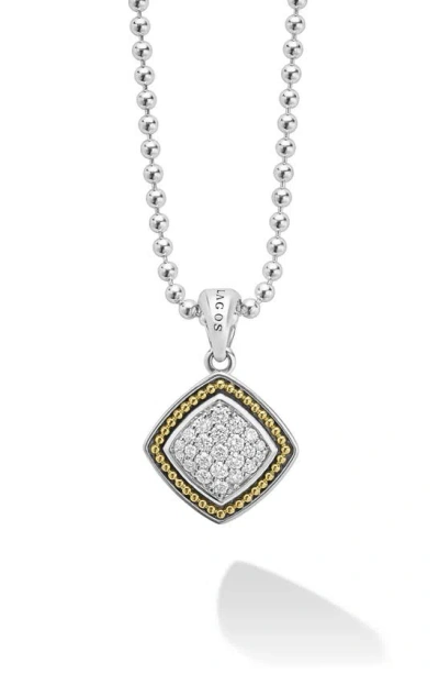 Lagos Rittenhouse Diamond Pavé Pendant Necklace In Silver