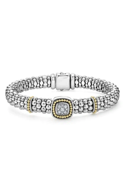 Lagos Rittenhouse Diamond Pavé Rope Bracelet In Silver