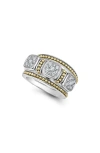 Lagos Rittenhouse Set Of 3 Diamond Pavé Stacking Rings In Silver