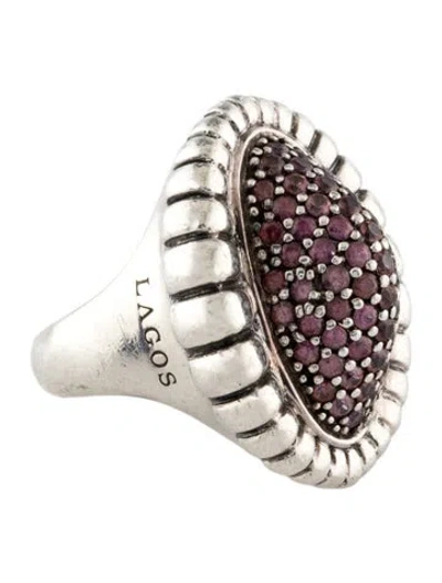 Pre-owned Lagos Sapphire Muse Cocktail Ring In Multi