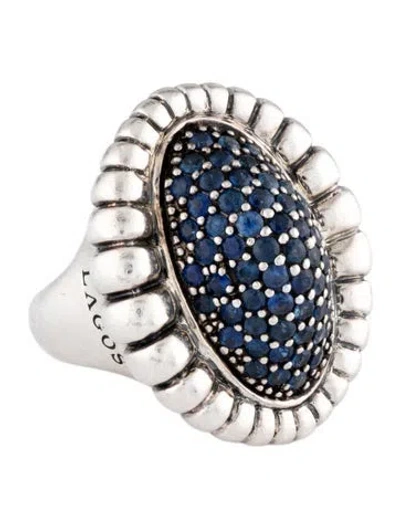Pre-owned Lagos Sapphire Muse Cocktail Ring In Multicolor