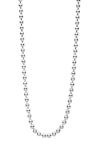 Lagos Signature Caviar Ball Chain Necklace In Silver