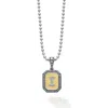 Lagos Signature Caviar Diamond Initial Pendant Necklace In Metallic