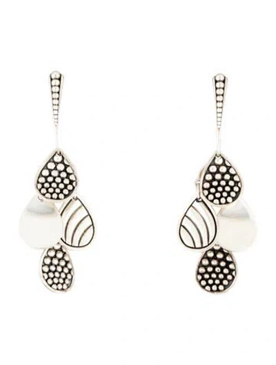 Pre-owned Lagos Signature Caviar Four Drop Earrings In Multicolor