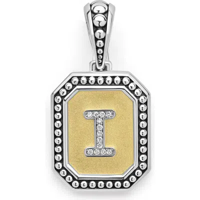 Lagos Signature Caviar Initial Enhancer In Two-tone I