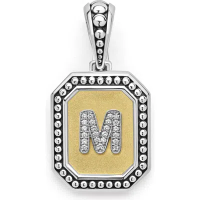 Lagos Signature Caviar Initial Enhancer In Two-tone M