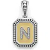 Lagos Signature Caviar Initial Enhancer In Two-tone N