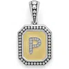 Lagos Signature Caviar Initial Enhancer In Two-tone P