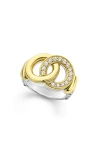 Lagos Two Tone Interlocking Diamond Statement Ring, 0.34 Ct. T. W. In Two-tone