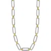 Lagos Signature Caviar Links Chain Necklace In Two-tone