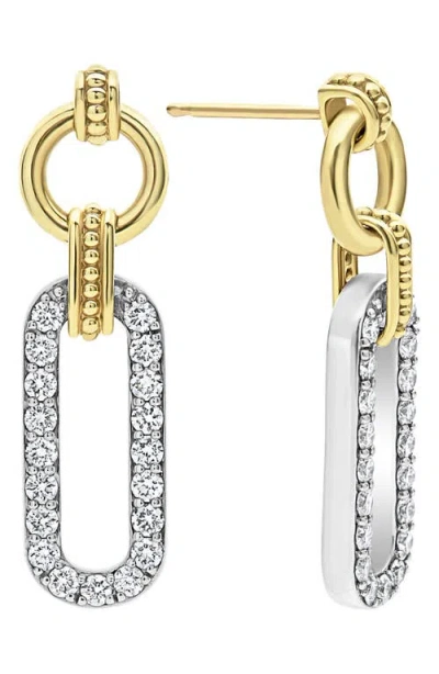 LAGOS LAGOS SIGNATURE CAVIAR LINKS DROP EARRINGS