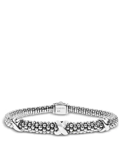 Lagos Signature Sterling Silver X Embrace Bracelet