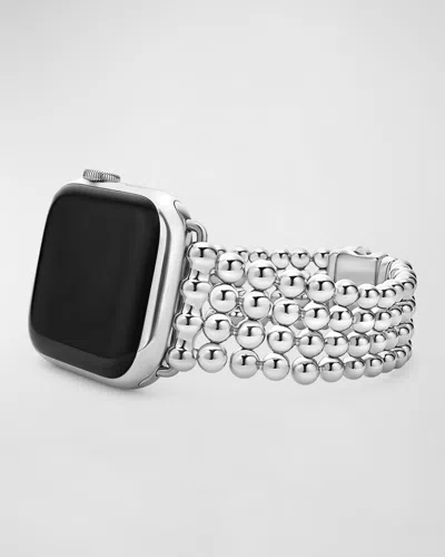 Lagos Smart Caviar Taper Apple Watch Bracelet, 42mm - 49mm In Silver