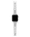 Lagos Smart Caviar Diamond Apple Watch Bracelet, 38-44mm In White/silver