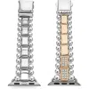 Lagos Smart Caviar 18k Rose Gold & Sterling Silver Single Diamond Apple Watch Bracelet, 38-44mm In Sterling Silver