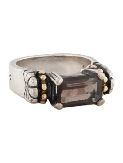 Pre-owned Lagos Smoky Quartz Cocktail Ring In Multicolor